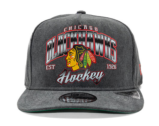 Kappe New Era -  9FIFTY A-Frame NHL Washed - Chicago Blackhawks - Black