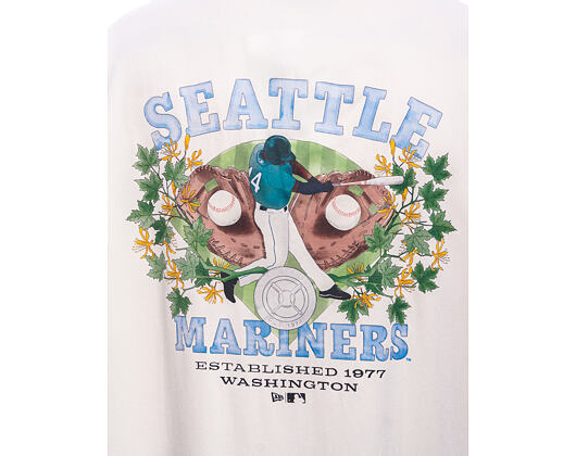 Hemd New Era - MLB Graphic Riviera Shirt - Seattle Mariners - Off White