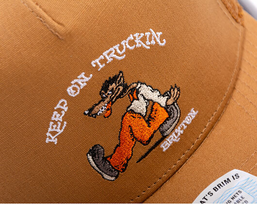 Kappe Brixton - Stride C Np Mp Trucker Hat - Washed Copper/Washed Copper