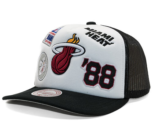 Kappe Mitchell & Ness - Gridlock Trucker - Miami Heat - White