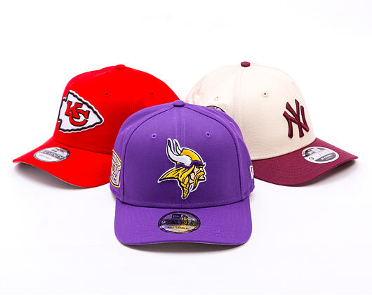 Kappe New Era - NFL Anniversary Patch 9SEVENTY Stretch-Snap - Minnesota Vikings - Purple