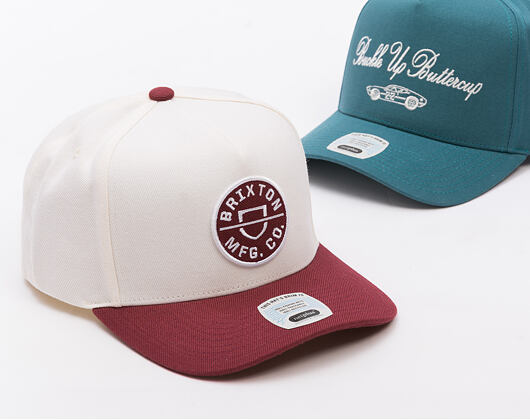 Kappe Brixton - Crest C Mp Snapback - Port/Off White
