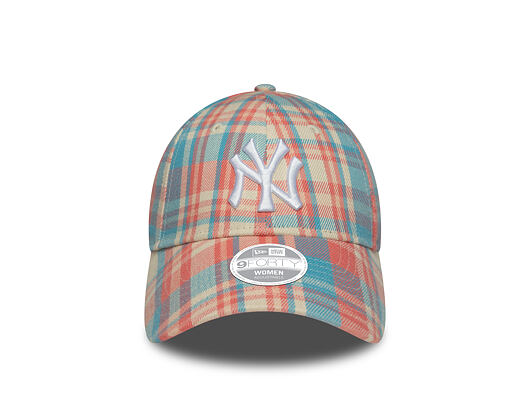 Damen Kappe New Era - MLB Check 9FORTY - NY Yankees - Pink Lift / White