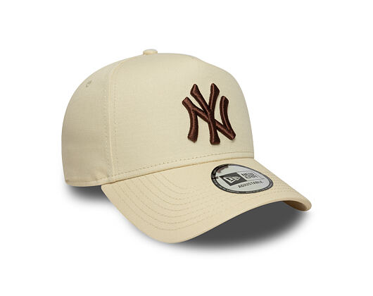 Kappe New Era - MLB League Essential 9FORTY A-Frame - NY Yankees - Cream / Auburn
