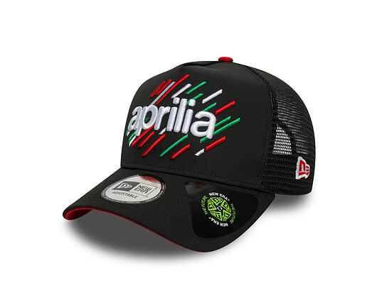 Kappe New Era - PIAGGIO Print 9FORTY Trucker - Black