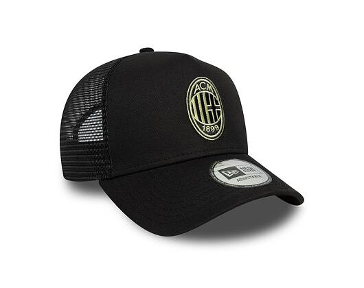 Kappe New Era - Seasonal 9FORTY Trucker - AC Milan - Black