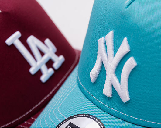 Kappe New Era - MLB Contrast Stitch WS Retro 9FORTY Trucker - NY Yankees - Blue