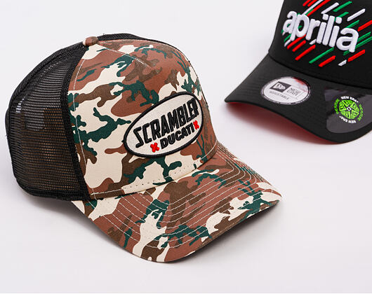 Kappe New Era - DUCATI MOTOR Scrambler 9FORTY Trucker - Cream