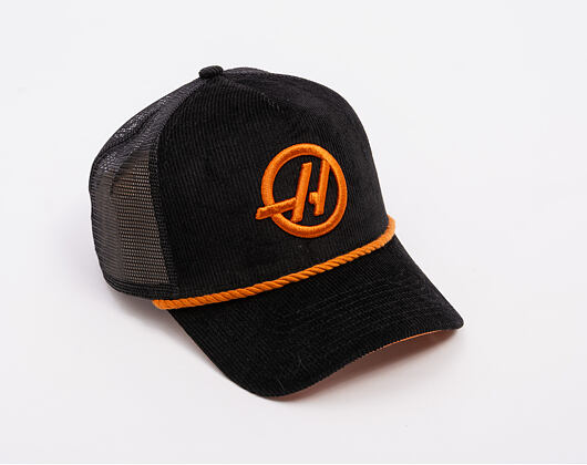 Kappe New Era - F1 Cord 9FORTY Trucker - Haas Formula 1 - Black