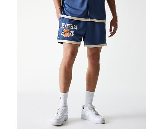Shorts New Era - NBA Button Shorts - LA Lakers - Muted Indigo