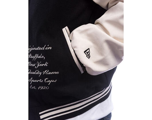 Jacke New Era - Patch Varsity Jacket - Black
