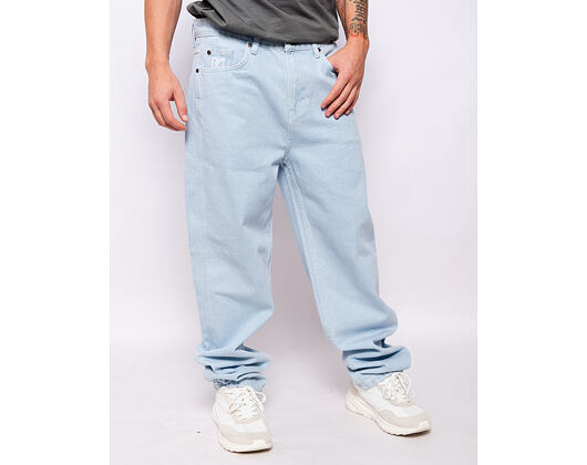 Hose Karl Kani Small Signature Baggy Five Pocket Denim bleached blue