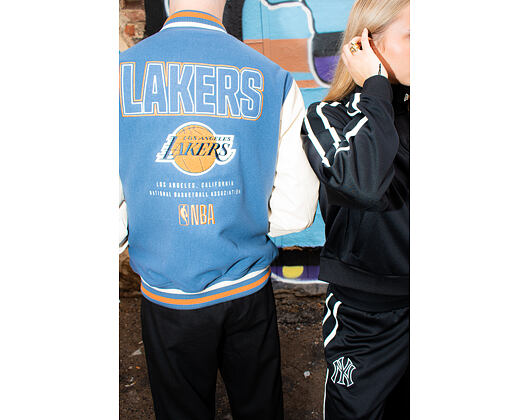 Jacke New Era - NBA Patch Varsity Jacket - LA Lakers - Muted Indigo