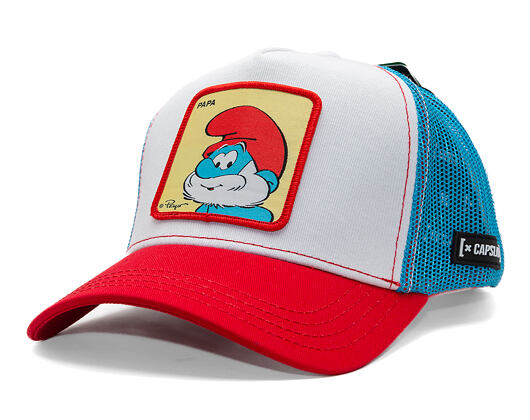 Kappe Capslab - Smurfs Trucker - Papa - Red / Blue