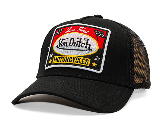 Kappe Von Dutch - Trucker - Live Fast - Schwarz/Schwarz