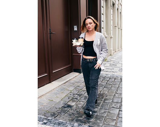 Strickpullover New Era - MLB Cardigan Knit - LA Dodgers - Heather Grey