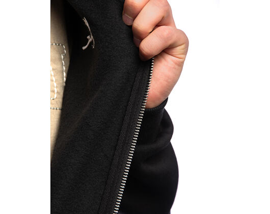 Pullover Karl Kani - Chest Signature Essential Oversized Zip Hoodie - Black