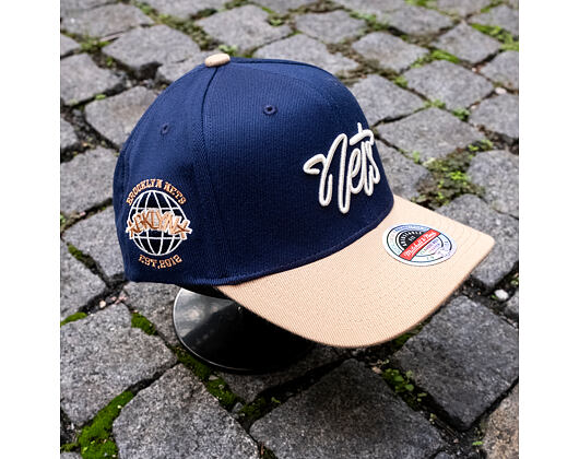 Kappe Mitchell & Ness - Sand Storm Classic Red - Brooklyn Nets - Navy/Sand