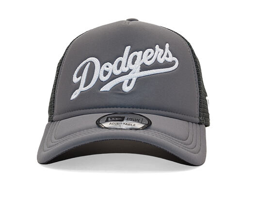 Kappe New Era - MLB Foam Script 9FORTY Trucker - LA Dodgers - Graphite