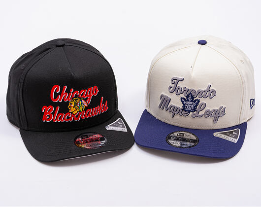 Basecap New Era - NHL Chainstitch 9FIFTY A-Frame - Chicago Blackhawks - Black