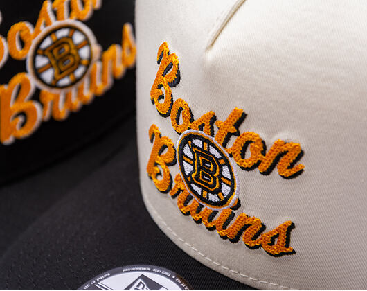 Basecap New Era - NHL Chainstitch 9FIFTY A-Frame - Boston Bruins - Chrome White