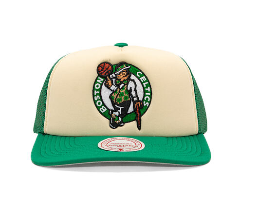 Kappe Mitchell & Ness - NBA Vintage Block Trucker - Boston Celtics - Cream