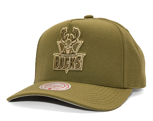 Kappe Mitchell & Ness - NBA Fashion Basic Pro HWC - Milwaukee Bucks - Olive