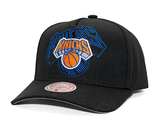 Kappe Mitchell & Ness - NBA Tilted Pro Snapback - New York Knicks - Black