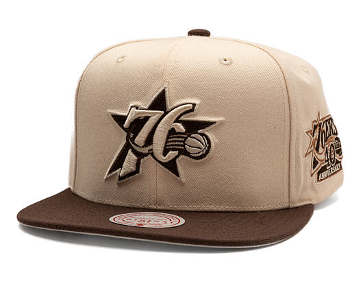 Kappe Mitchell & Ness - NBA Fashion Basic 2T HWC - Philadelphia 76Ers - Cream