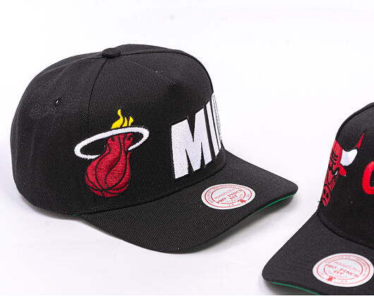 Kappe Mitchell & Ness - NBA Busted Pro - Miami Heat - Black