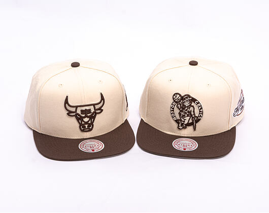 Kappe Mitchell & Ness - NBA Fashion Basic 2T Snapback - Boston Celtics - Cream