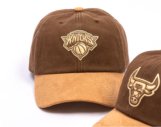 Kappe Mitchell & Ness - NBA Lux Chain Strapback - New York Knicks - Brown