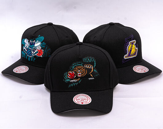 Kappe Mitchell & Ness - NBA Tilted Pro Snapback Hwc - Vancouver Grizzlies - Black
