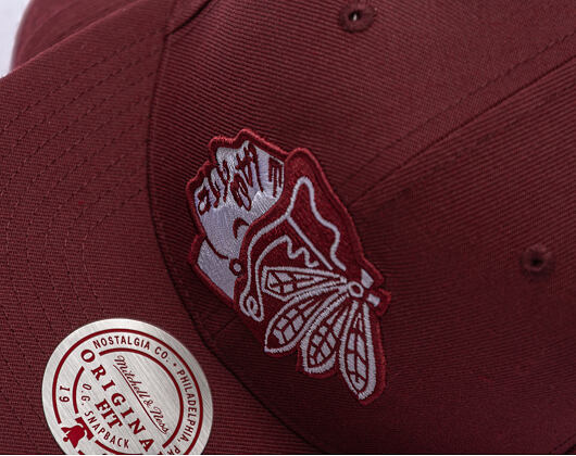 Kappe Mitchell & Ness - NHL Fashion Basic Snapback - Chicago Blackhawks - Dark Purple