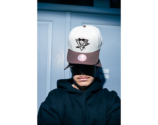 Kappe Mitchell & Ness - NHL Fashion Basic 2T Pro - Pittsburgh Penguins - Cream