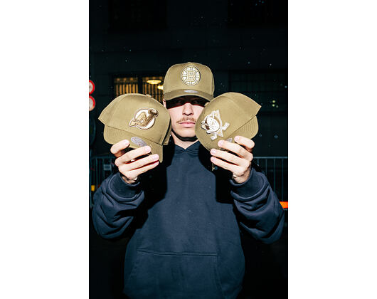 Kappe Mitchell & Ness - NHL Fashion Basic Pro - Boston Bruins - Olive
