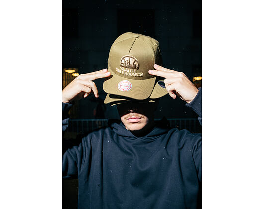 Kappe Mitchell & Ness - NBA Fashion Basic Pro HWC - Seattle Supersonics - Olive