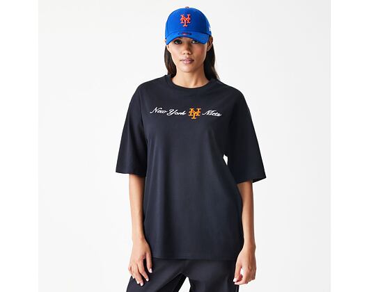 T-Shirt New Era - MLB Graphic Oversized Tee - NY Mets - Black