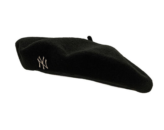 Damen Baskenmütze New Era - MLB Wool Pin Beret - NY Yankees - Black