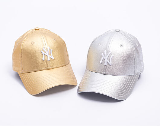 Damen Kappe New Era - MLB Metallic 9FORTY - NY Yankees - Silver