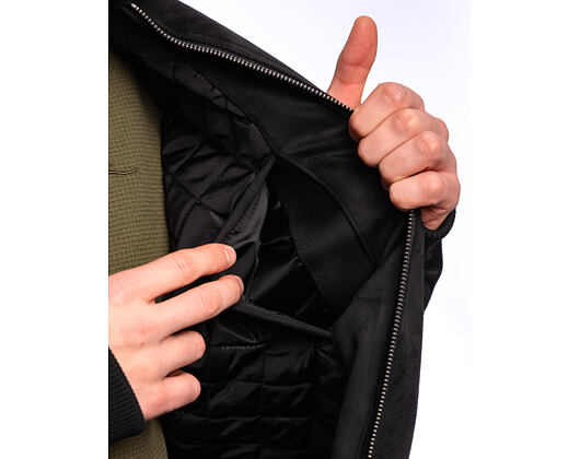 Jacke Karl Kani - Legacy Faux Suede Bowling Jacke - Black