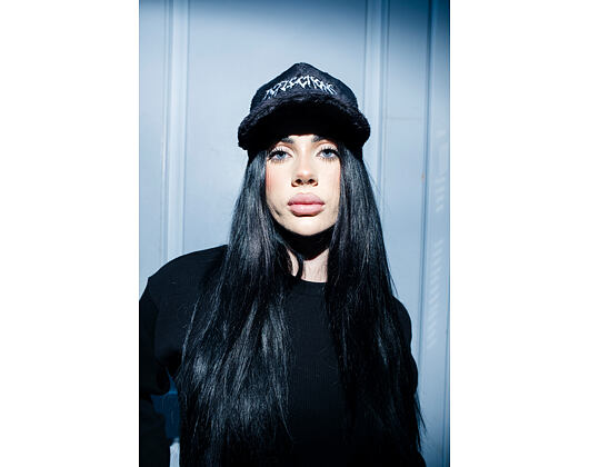 Kappe Reflection Luxury Fuzzy Trucker - Black Midnight Contrast