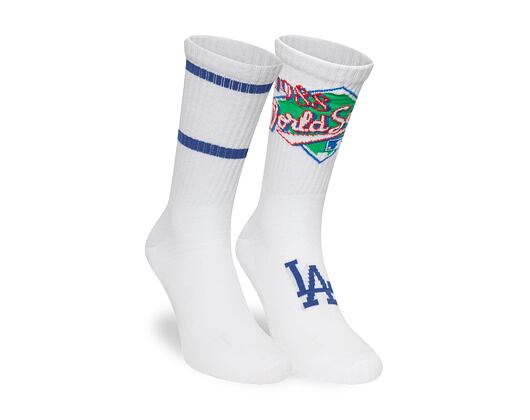 Socken New Era - MLB WS Crew Socks 2pk - LA Dodgers - White