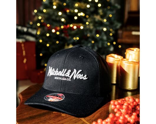 Kappe Mitchell & Ness - Branded Pinscript Classic Red - Black / White