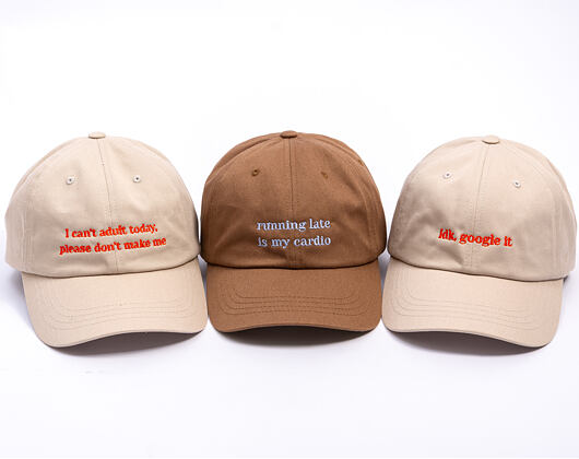 Kappe 8by8 - Dadcap - "idk, google it" - Tan/Orange