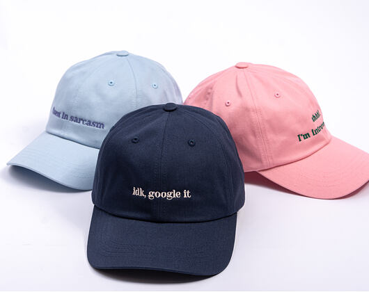 Kappe 8by8 - Dadcap - "idk, google it" - Navy/White