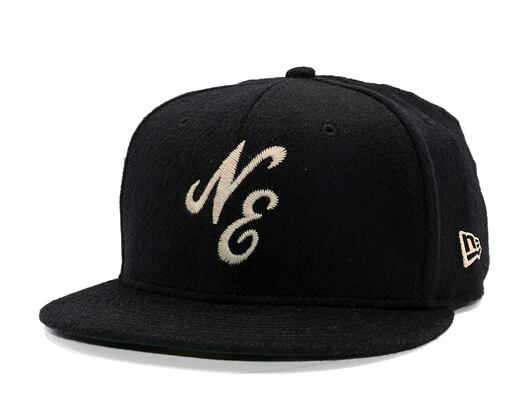 Kappe New Era - 59FIFTY Day - Woll- & Kaschmir-Schriftzug - Schwarz