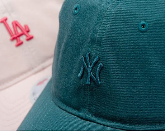 Damen Kappe New Era - MLB Washed Mini Logo 9TWENTY - NY Yankees - Pine Green