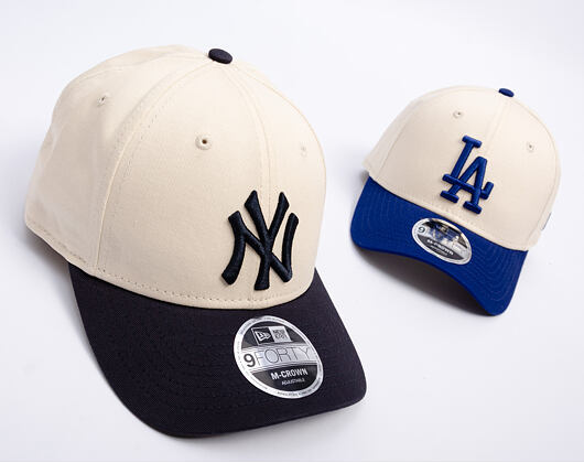 Kappe New Era - MLB Colorblock 9FORTY M-CROWN - NY Yankees - Cream