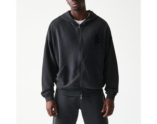 Pullover New Era - MLB Washed Full Zip Hoody - LA Dodgers - Dark Grey